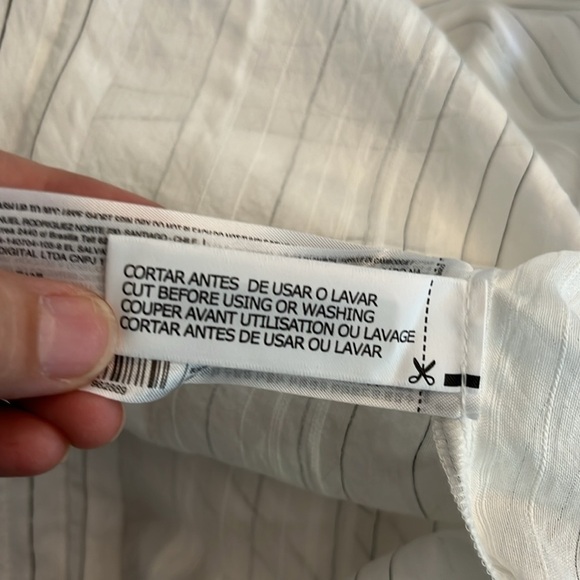 MNG Zaro Stripe Shirt Oversize   Size 8 Effortless Chic - Picture 8 of 17